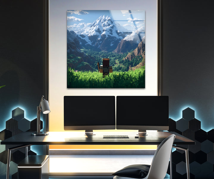Gaming art inspired by legendary video games, perfect for creating a bold gamer wall decor
