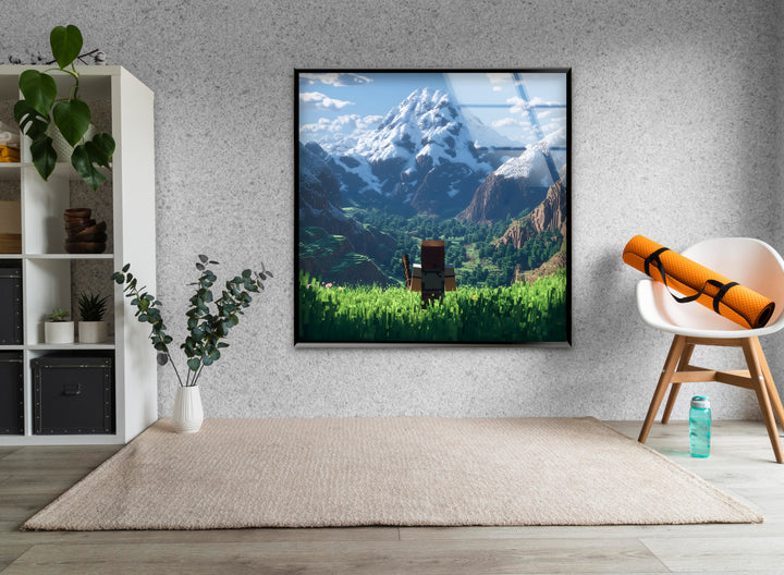 Bold and imaginative video game art perfect for creating a personalized and exciting gaming decor theme
