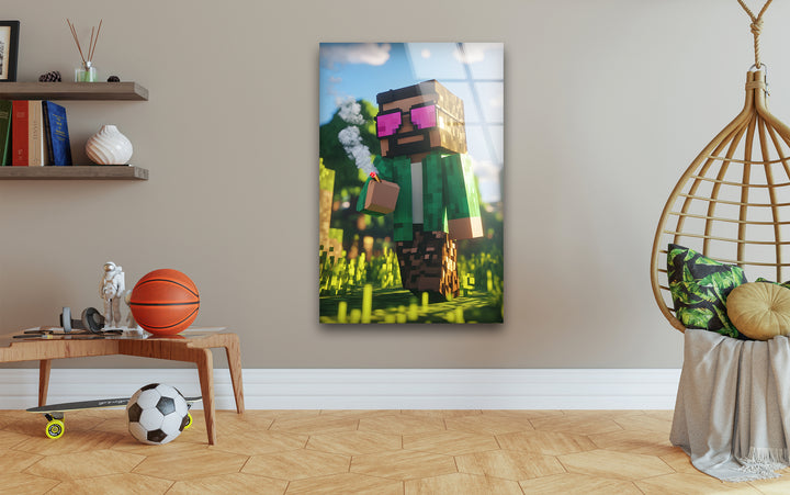 Gamer wall decor featuring unique and detailed video game art to enhance any gaming setup
