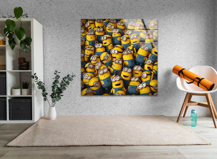 Despicable Me (Minions) Glass Wall Art custom glass photo prints, large glass prints

