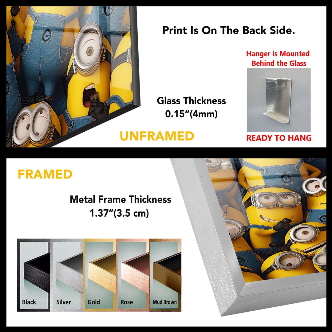 Minions Tempered Glass Wall Art - MyPhotoStation