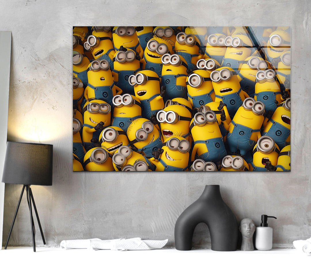 Despicable Me (Minions) Glass Wall Art print on glass, glass printed photos
