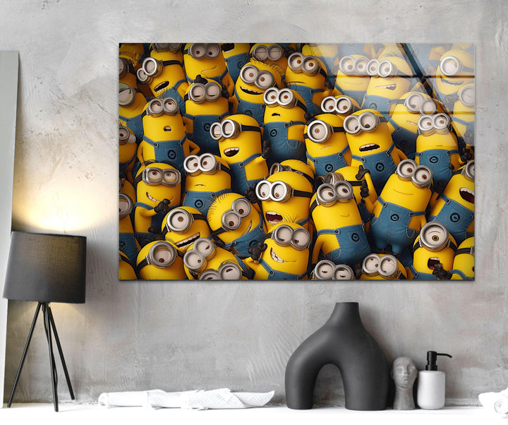 Despicable Me (Minions) Glass Wall Art print on glass, glass printed photos
