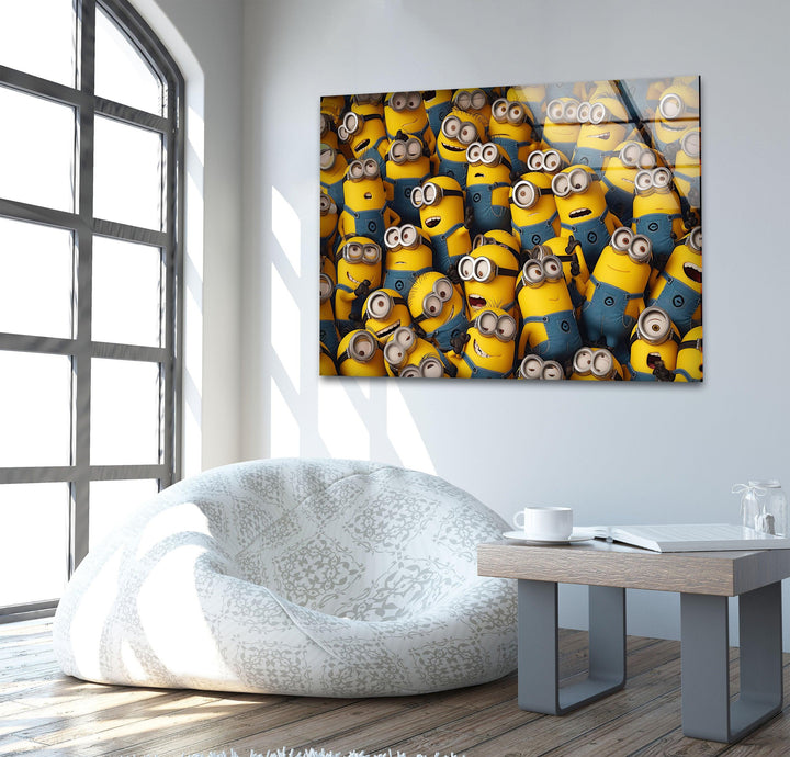 Despicable Me (Minions) Glass Wall Art glass photo prints, glass picture prints
