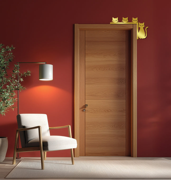 Black cats metal wall décor perfect for cat enthusiasts