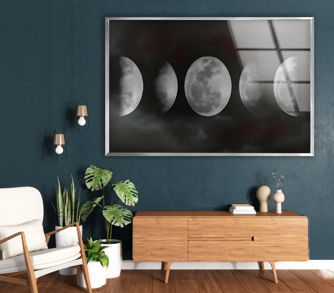 Moon Phases Glass Wall Art art glass wall art, glass wall art pictures
