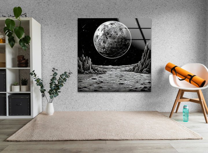 Black Moon Glass Wall Art glass image printing, glass prints from photos
