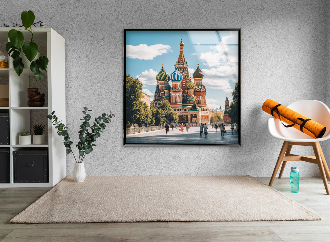 Moscow Saint Basils Glass Wall Art glass pictures for Wall, glass prints wall art

