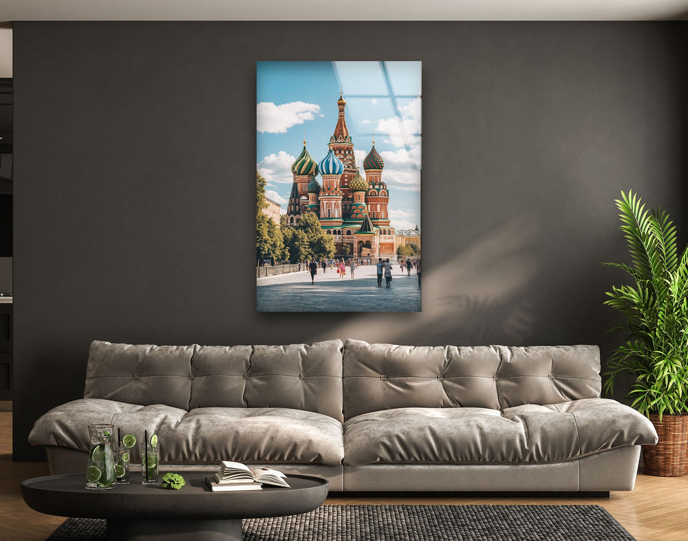 Moscow Saint Basils Glass Wall Art glass photo prints, glass picture prints
