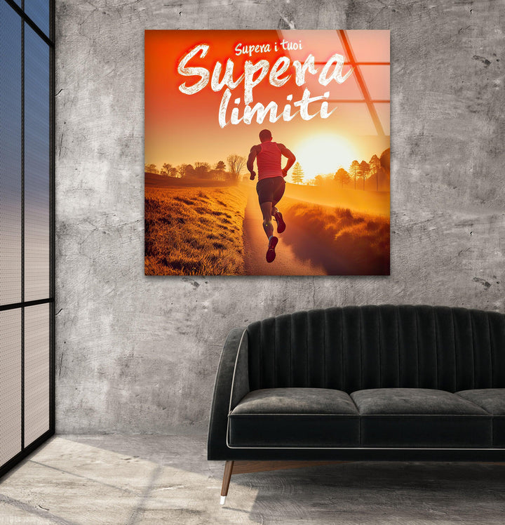 Motivational Runner Glass Wall Art art glass wall art, glass wall art pictures
