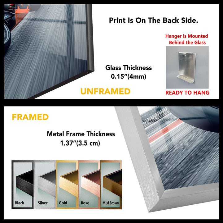 Motorcycle Tempered Glass Wall Art - MyPhotoStation