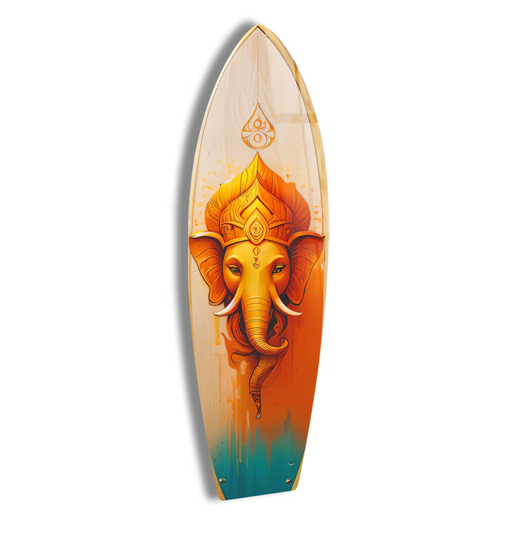 Lebendige Buddha-Surfbrett-Wandkunst