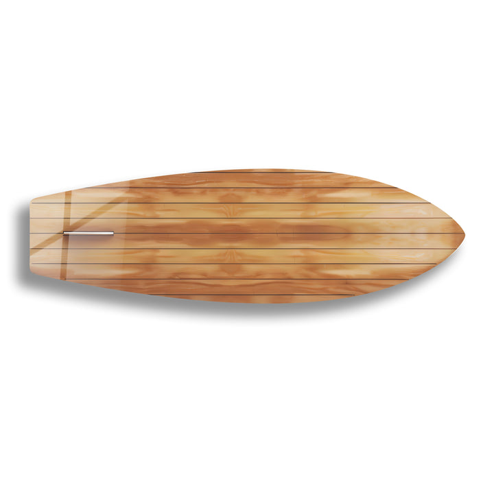 Holzdetails Braun Beige Surfbrett Wandkunst