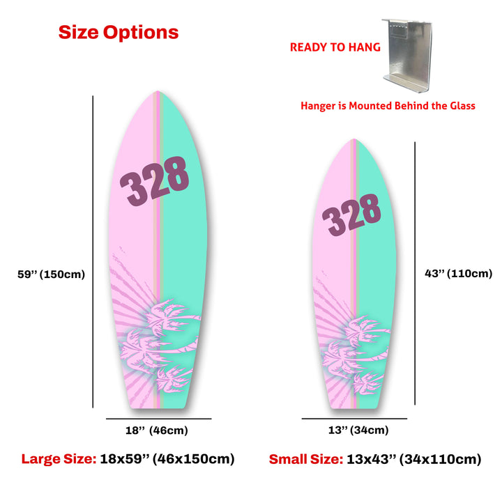 Anpassbare Surfbrett-Wandkunst