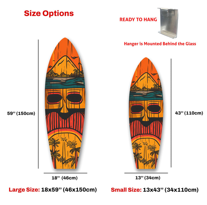 Tiki-Bar-Dekor, Surfbrett-Wandkunst
