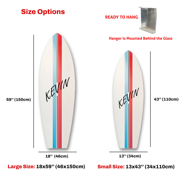 Personalisierte Surfbrett-Wandkunst