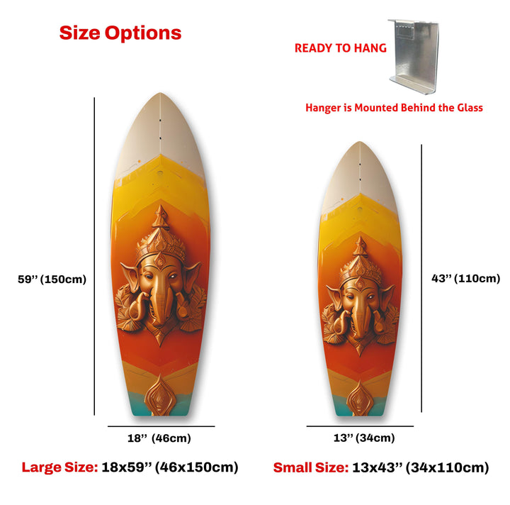 Hindi Buddha Surfboard Wall Art