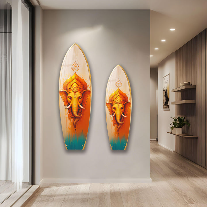 Lebendige Buddha-Surfbrett-Wandkunst
