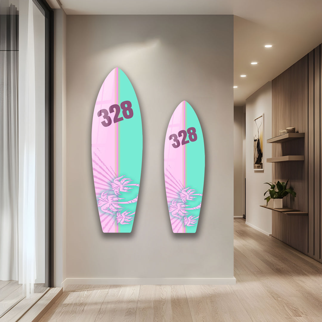 Anpassbare Surfbrett-Wandkunst