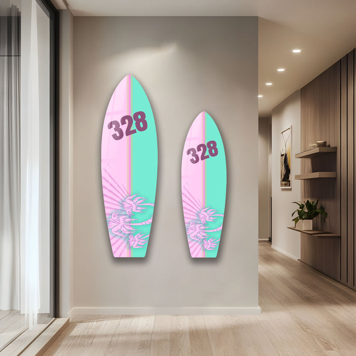 Anpassbare Surfbrett-Wandkunst