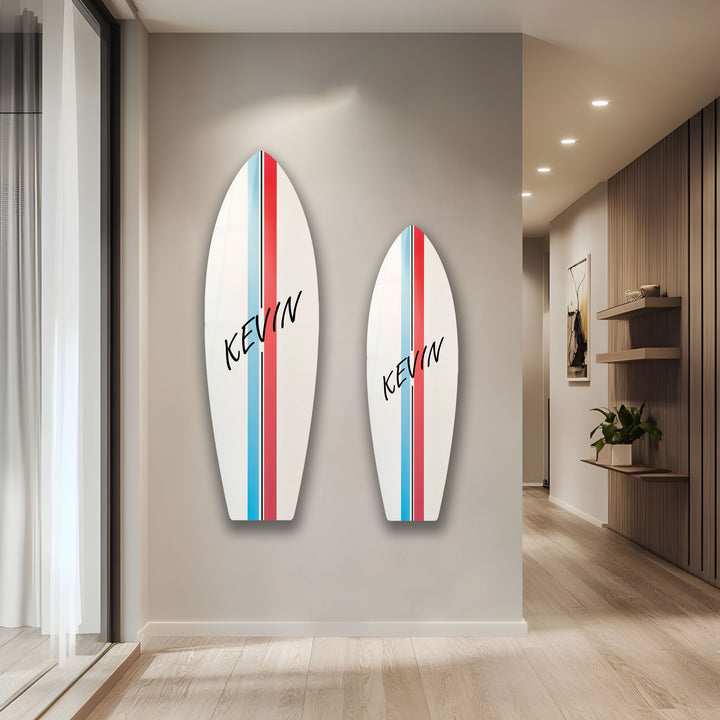 Personalisierte Surfbrett-Wandkunst