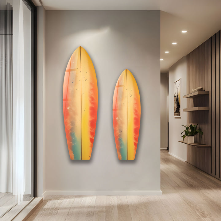 Sanfte Farben Kunst Surfbrett Wandkunst