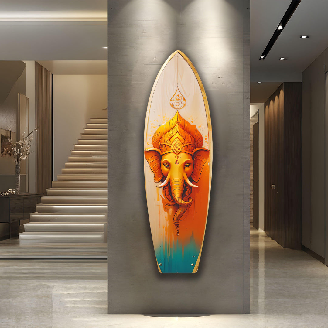 Lebendige Buddha-Surfbrett-Wandkunst