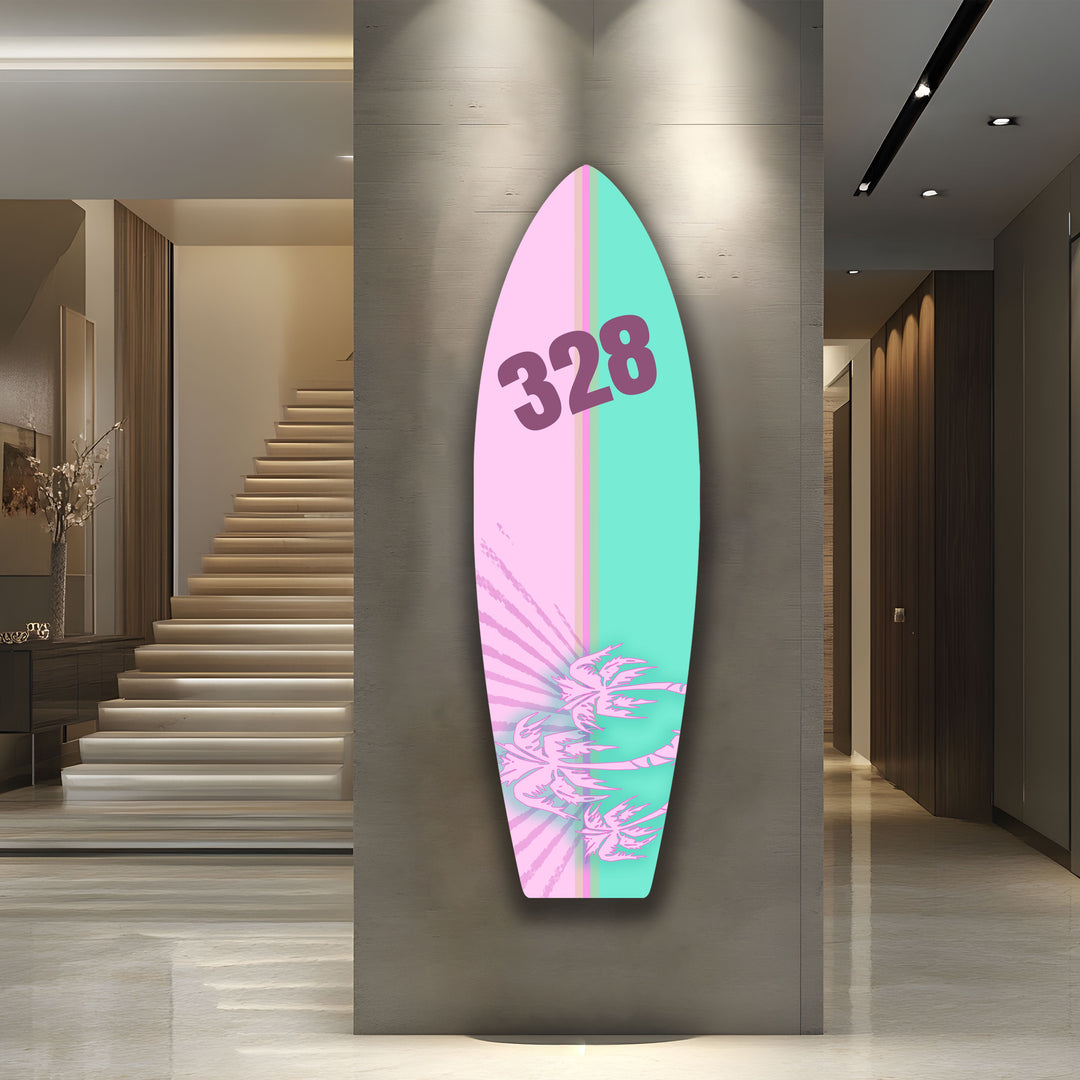 Anpassbare Surfbrett-Wandkunst
