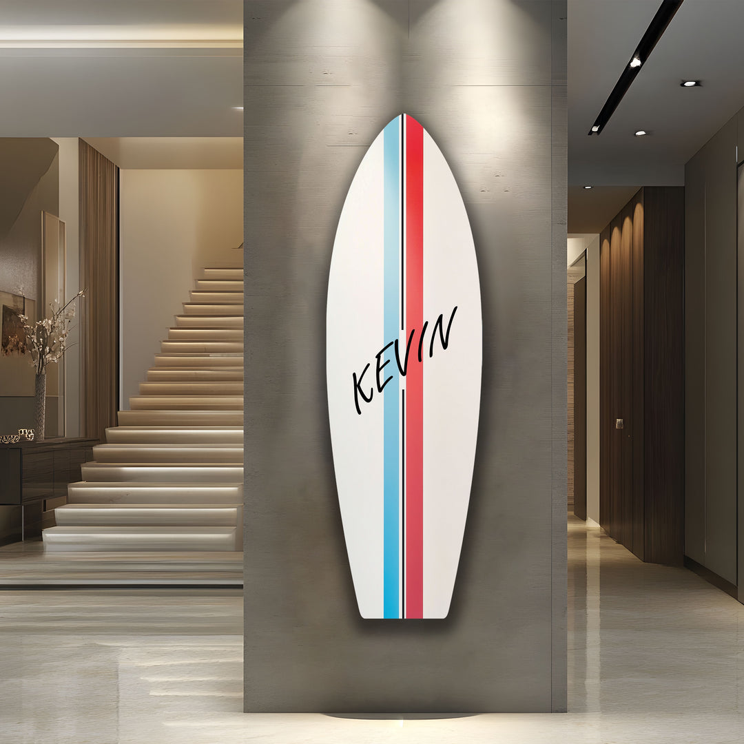 Personalisierte Surfbrett-Wandkunst