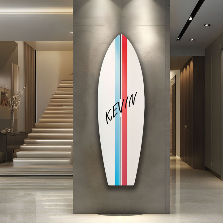 Personalisierte Surfbrett-Wandkunst