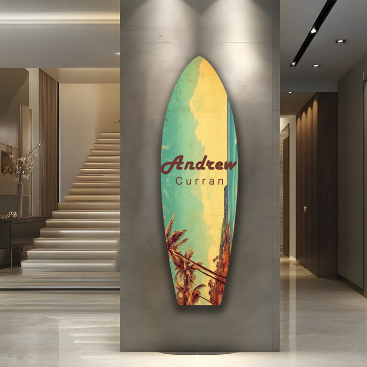 Exklusive Surfbrett-Wandkunst