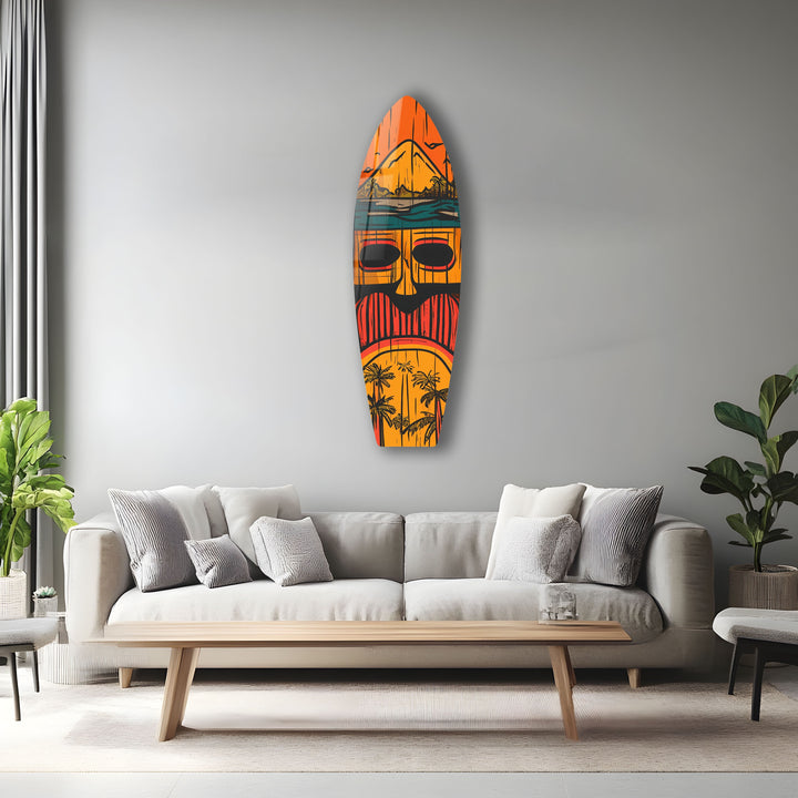 Tiki-Bar-Dekor, Surfbrett-Wandkunst