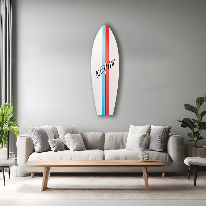 Personalisierte Surfbrett-Wandkunst