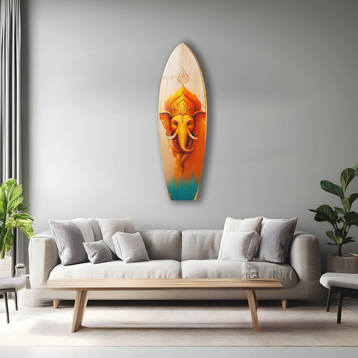 Lebendige Buddha-Surfbrett-Wandkunst