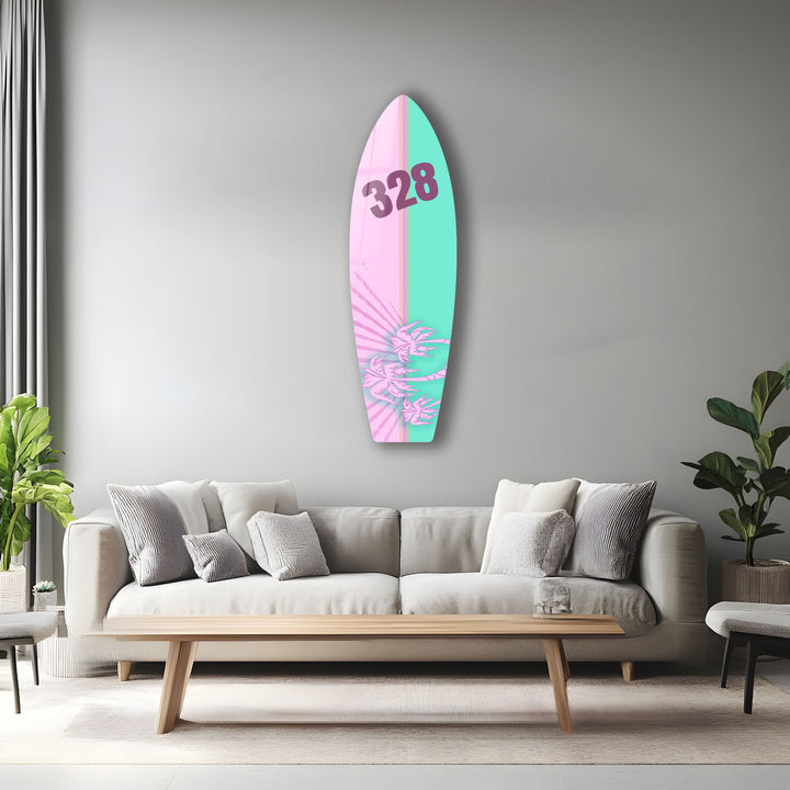 Anpassbare Surfbrett-Wandkunst