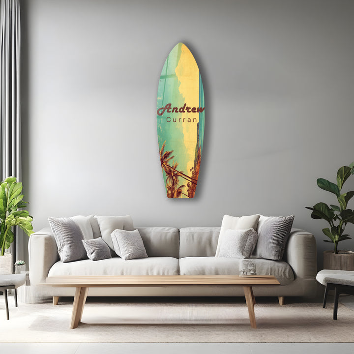 Exklusive Surfbrett-Wandkunst