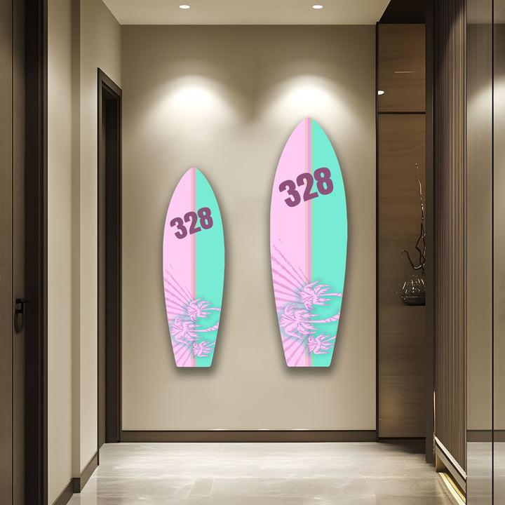 Anpassbare Surfbrett-Wandkunst