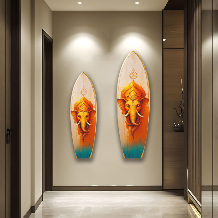 Lebendige Buddha-Surfbrett-Wandkunst
