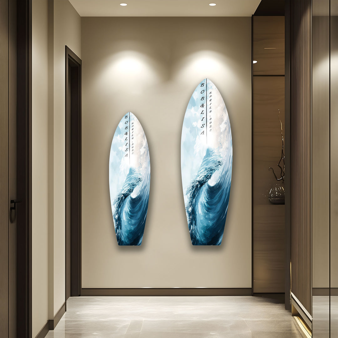 Anpassbare Surfbrett-Wandkunst