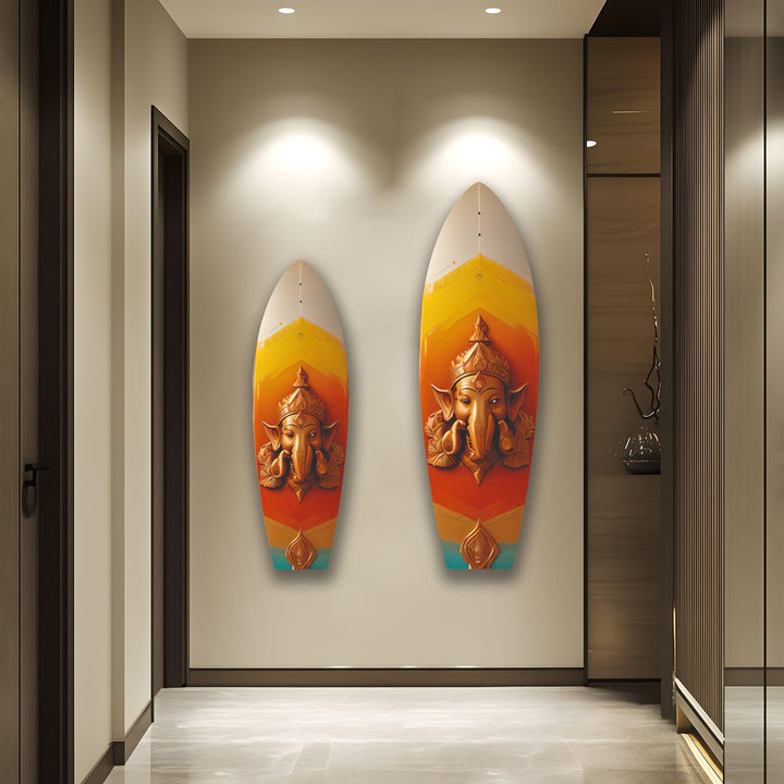 Hindi Buddha Surfboard Wall Art