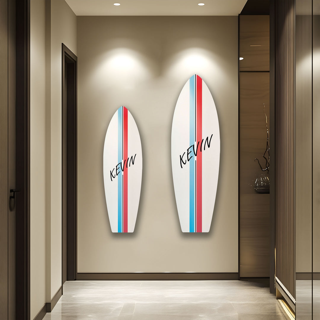 Personalisierte Surfbrett-Wandkunst