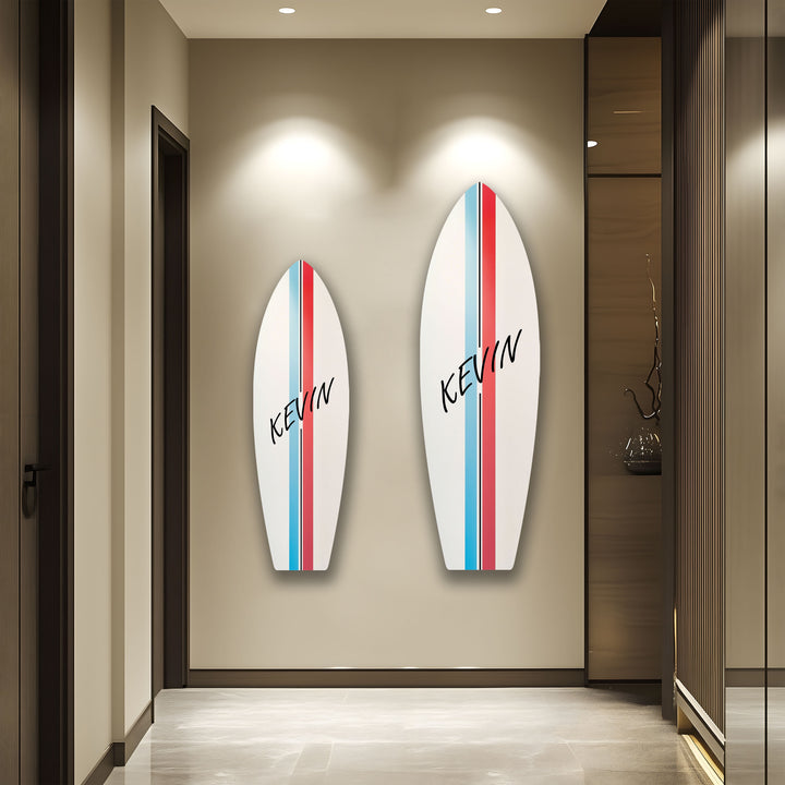 Personalisierte Surfbrett-Wandkunst