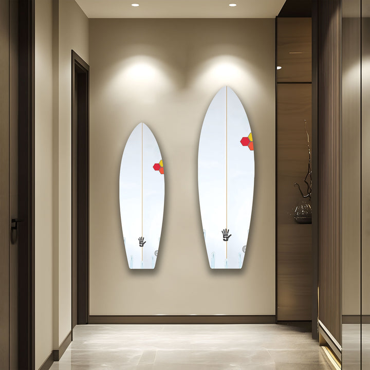 Weißes Surfbrett-Wandbild