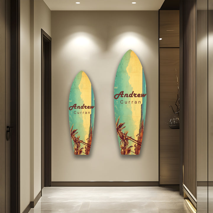 Exklusive Surfbrett-Wandkunst