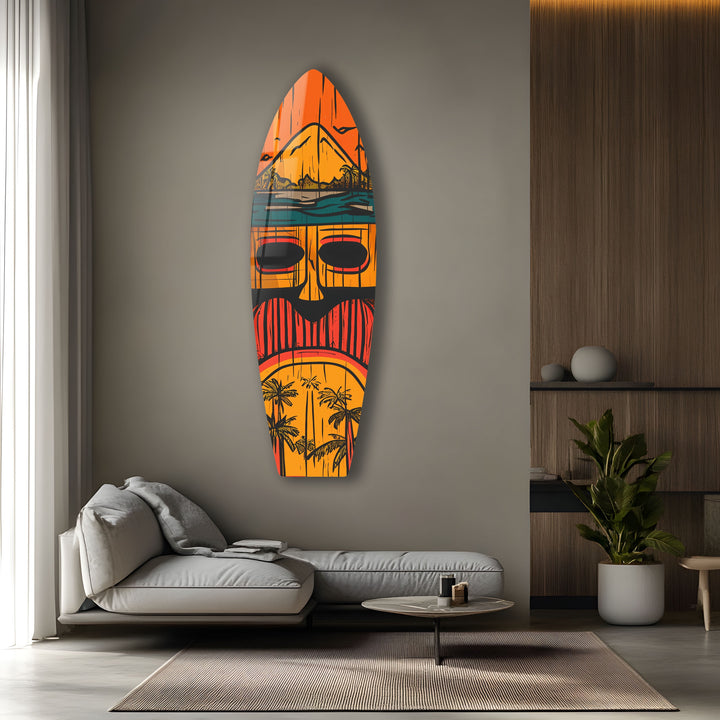 Tiki-Bar-Dekor, Surfbrett-Wandkunst
