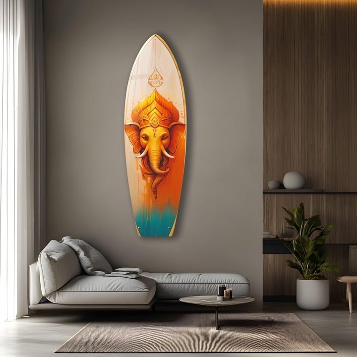 Lebendige Buddha-Surfbrett-Wandkunst