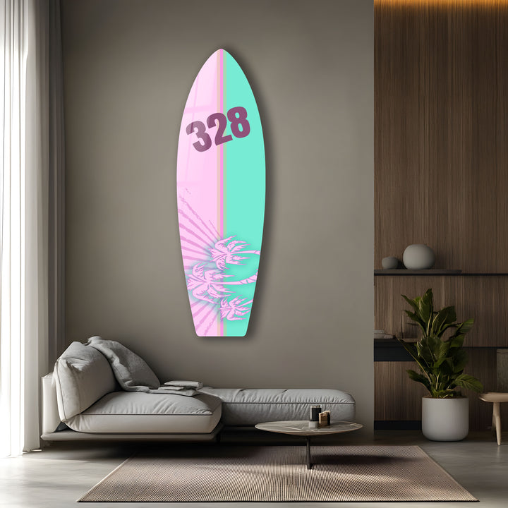 Anpassbare Surfbrett-Wandkunst