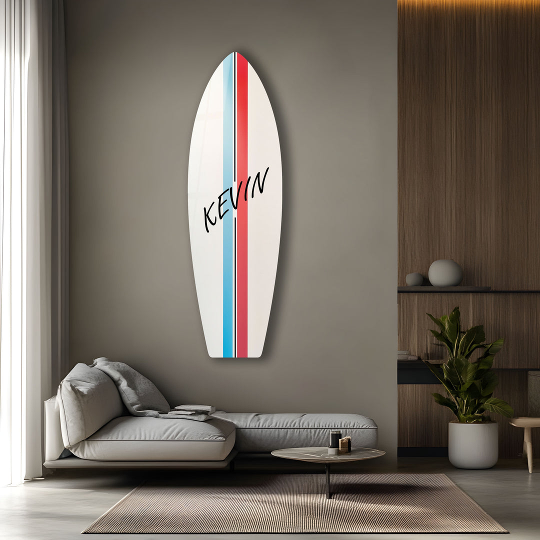 Personalisierte Surfbrett-Wandkunst