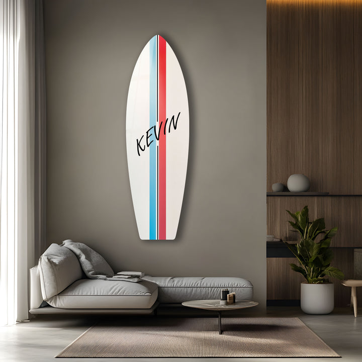 Personalisierte Surfbrett-Wandkunst