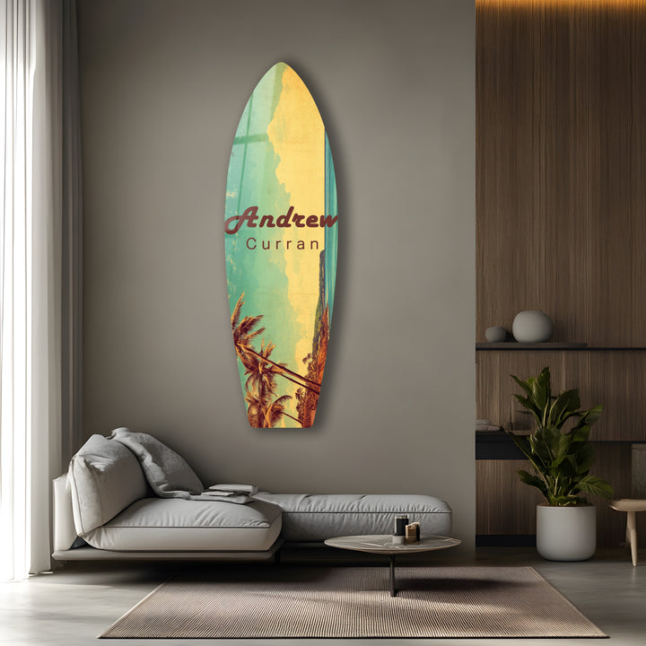 Exklusive Surfbrett-Wandkunst